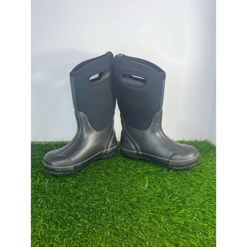 Bogs Classic High Waterproof Kids Rain Winter Boots Black Size 13 US